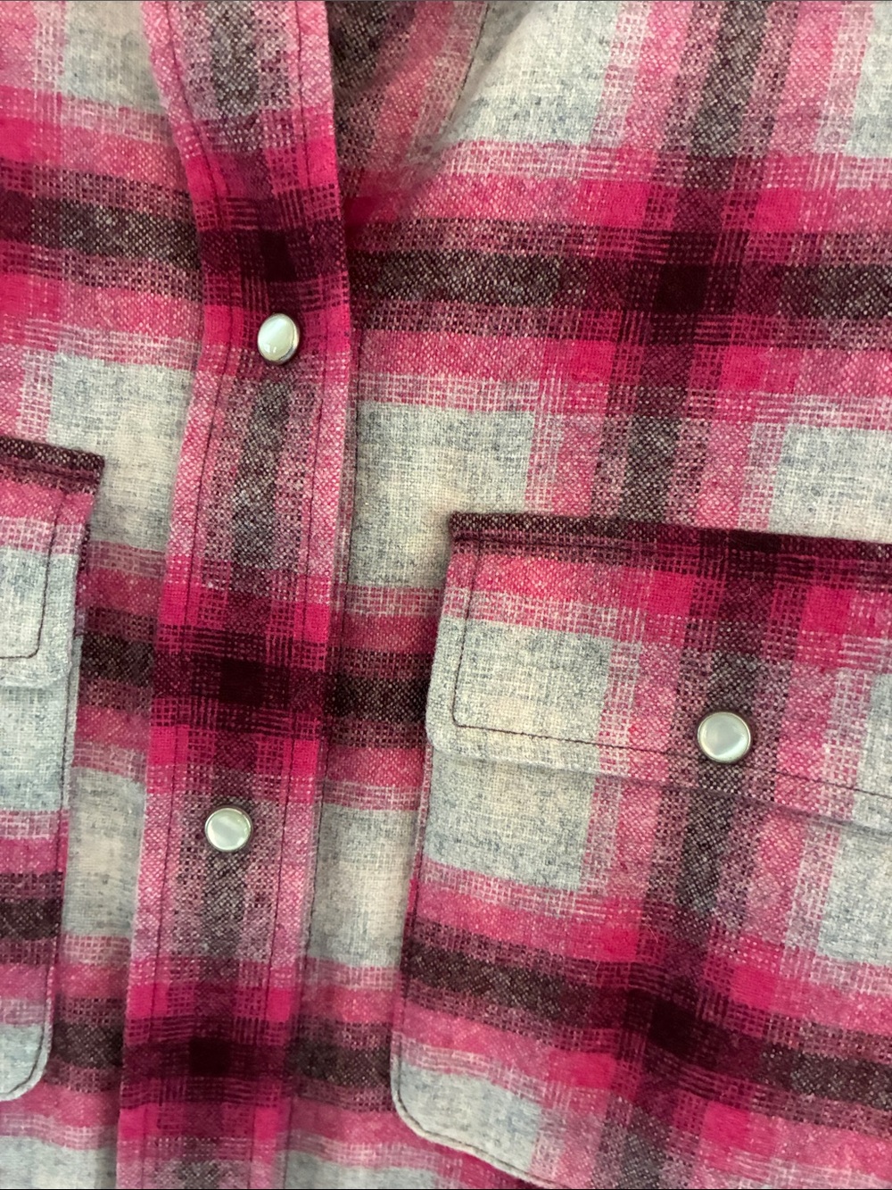 Isabel Marant Pink Plaid Button-Down Shirt - Picture 3 of 7